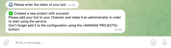 Insert Bot Token