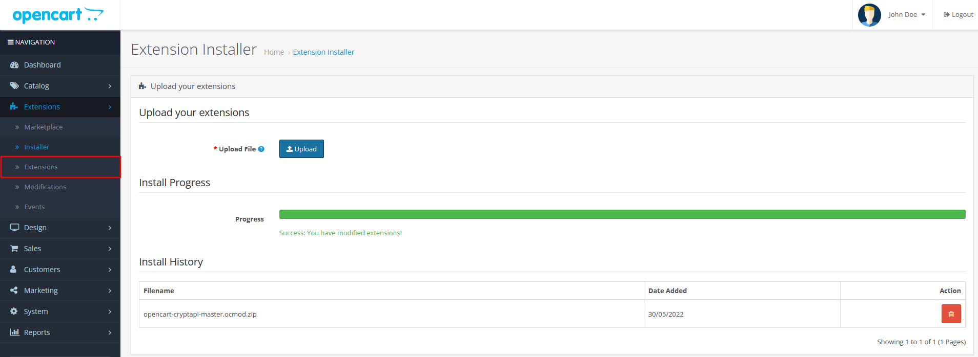 OpenCart Step 4