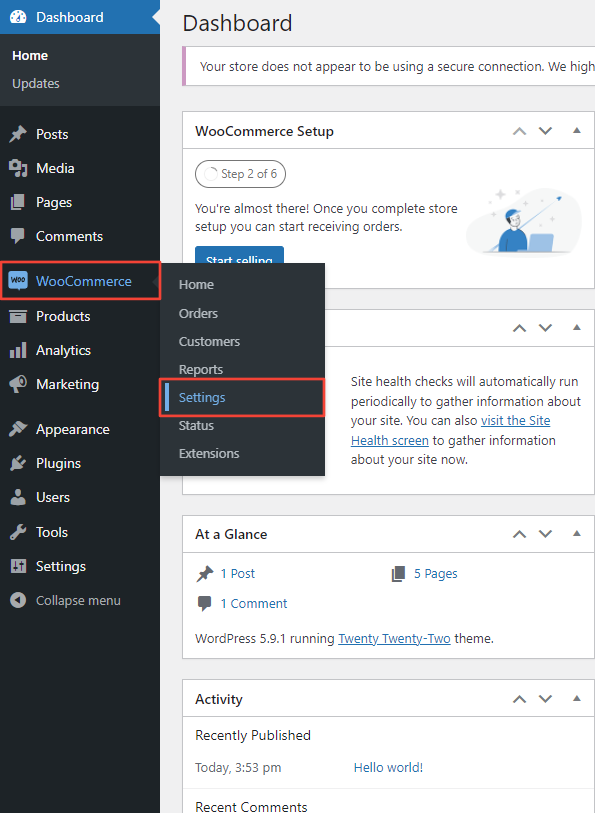 WooCommerce Step 5