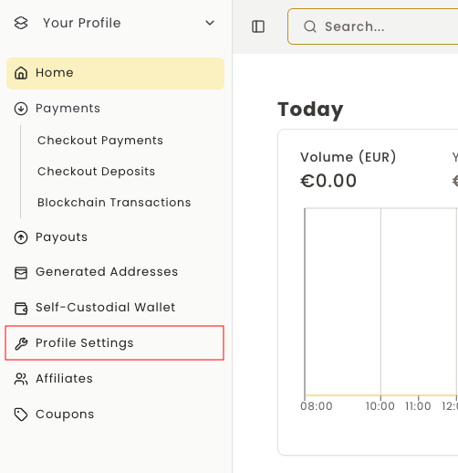 How to set payment settings - Step 1