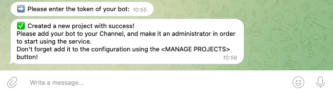 Manage projects